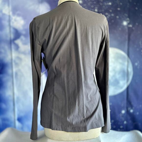 Womens Cardigan Size Medium Gray Shacket Professional Structured NWT - Picture 5 of 8